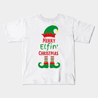 Merry Elfin' Christmas Kids T-Shirt